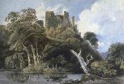 Thomas Girtin berry pomeroy castle,devon France oil painting artist